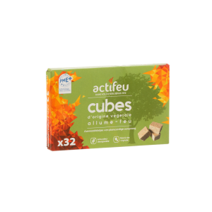 Allume-feu sécable en bois compressé