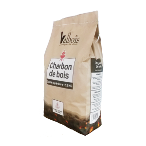 Charbon de Bois "Qualité Premium": le secret d'une cuisson parfaite - Sac de 2.5 Kgs
