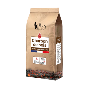 Charbon de Bois "Qualité Supérieure" en sac - 50 L