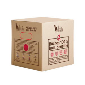 Bûches de bois densifié - Pack de 9