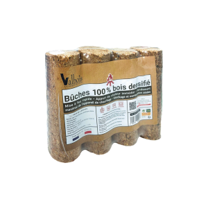 Bûches de bois densifié - Pack de 4