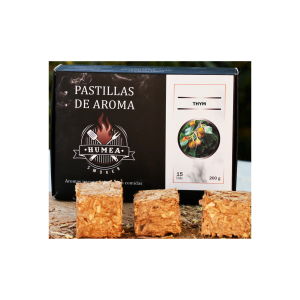Bois naturel de fumage arôme THYM (cubes compressés) - Boîte de 200 Grs