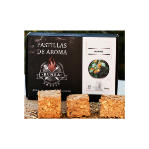 Bois naturel de fumage arôme POMME (cubes compressés) - Boîte de 200 Grs