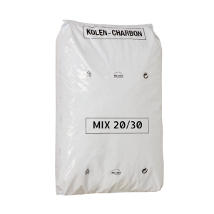 Charbon mélange Coke Anthracite en sac calibrage 20 à 30 mm - 25 Kgs