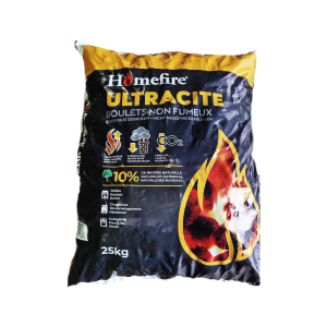 Boulet de charbon Anthracite aggloméré défumés 30 Grs - ECOCITE